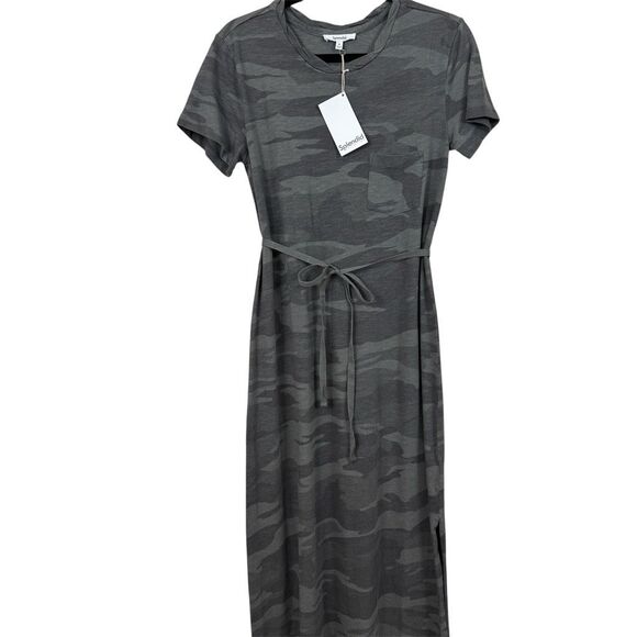 Splendid Evie Camo T-Shirt Dress - Size Medium - Picture 1 of 10